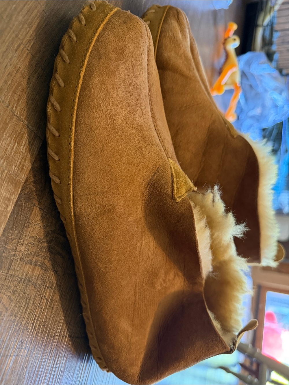 Men’s L. L. Bean Cozy Suede Slippers in Brown